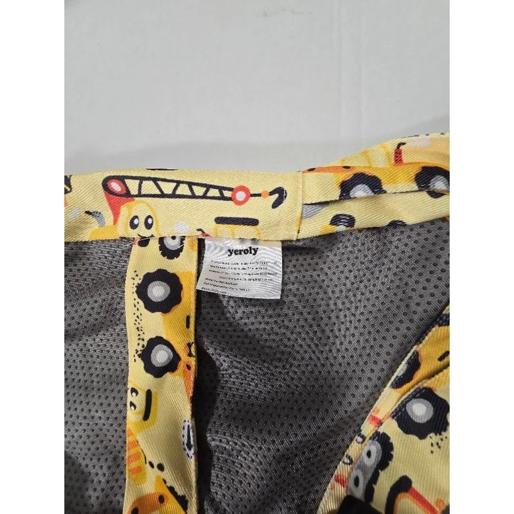 Yeroly Kids Yellow Construction‎ Truck Print Backpack Small Toddler School Bag